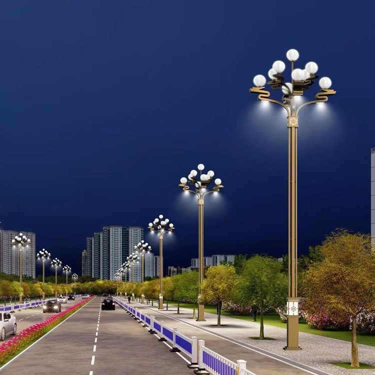 山西工程定制LED玉蘭燈、組合景觀燈、交通信號(hào)桿及照明設(shè)施的綜合應(yīng)用